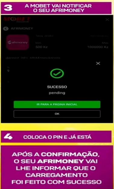 Confirmação do pagamento Afrimoney
